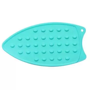 Складной гладильный коврик, силиконовая подставка для утюга, термостойкая нескользящая гладильная доска, защитная накладка, изоляционные чехлы озеро синий