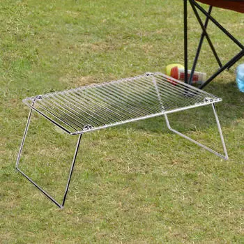 Складной гриль для костра, газовая решетка для сушки и обжарки барбекю, решетка для выпечки, для кемпинга