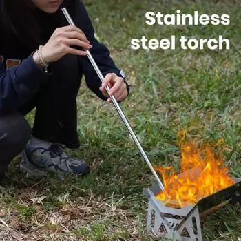 Складной инструмент для раздувания огня, компактный размер, портативный, защищенный от атмосферных воздействий, уличный телескопический трубчатый пожарный вентилятор, снаряжение для кемпинга M