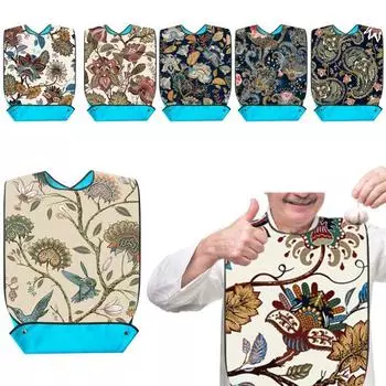 Складной карман с застежкой-кнопкой сохраняет чистоту и стильность во время еды B