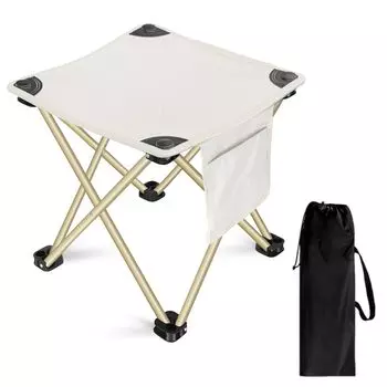 Складной компактный складной стул для кемпинга на открытом воздухе, в комплекте 1, который легко хранить, стул для кемпинга в горах, ультралегкий, бежевый