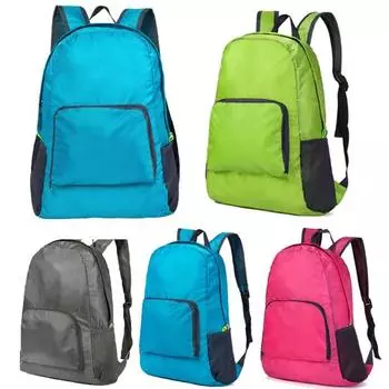 Складной компактный уличный рюкзак для путешествий, пешего туризма, лагеря, велосипедной сумки серый