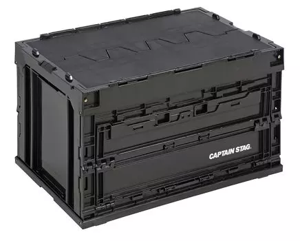 Складной контейнер Captain Stag Oricon с клапаном FD Вместимость контейнера Ширина 530 x Глубина 365 x Высота 335 мм Толщина в сложенном виде 95 мм Произведено в Японии чёрный