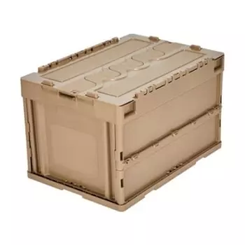 Складной контейнер TRUSCO Nakayama с крышкой 50 л Coyote