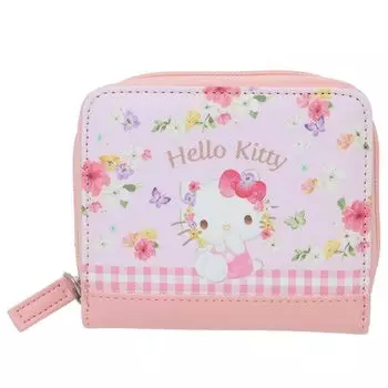 Складной кошелек Hello Kitty Sanrio K Company Товары с персонажами Почтовая доставка [K&Company] [Двойной кошелек] Женский