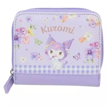 Складной кошелек Kuromi Sanrio K Company Товары с персонажами Почтовая доставка [K&Company] [Двойной кошелек] Женский