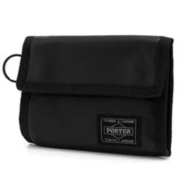 Складной кошелек Yoshida Bag ALOOF черный [Porter] 023-01084