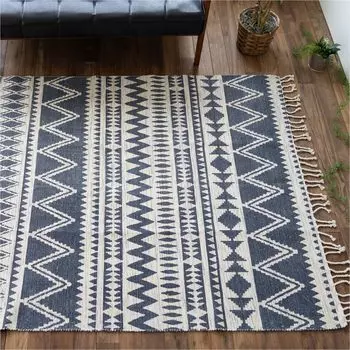 Складной ковер Sayang Sayan Native Pattern Geometry 140x200 см татами темно-синий ручная работа 1,5