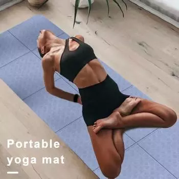 Складной коврик для йоги из ТПЭ, утолщенный противоскользящий напольный коврик для упражнений, экологически чистый пенопластовый коврик для пилатеса высокой плотности S зелёный