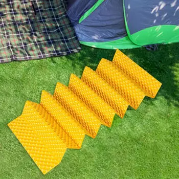 Складной коврик для кемпинга, сверхлегкий, универсальный, для пикника, для палатки жёлтый