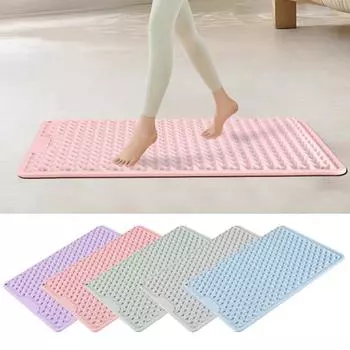 Складной коврик для массажа ног, нескользящий, износостойкий, против усталости, двухсторонняя силиконовая подушка, портативная подушка для рефлексотерапии ног розовый
