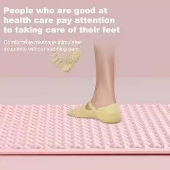 Складной коврик для массажа ног, нескользящий, износостойкий, против усталости, двухсторонняя силиконовая подушка, портативная подушка для рефлексотерапии ног синий