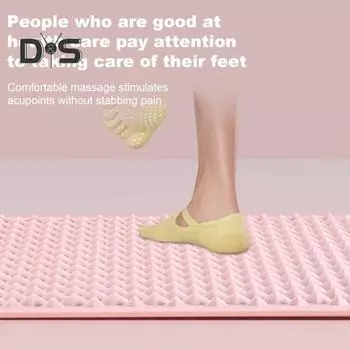 Складной коврик для массажа ног, нескользящий, износостойкий, против усталости, двухсторонняя силиконовая подушка, портативная подушка для рефлексотерапии ног зелёный
