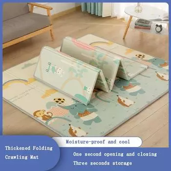 Складной коврик для ползания, детский коврик для ползания, складной с окантовкой, утолщенный детский коврик для дома, гостиной, детский пенопластовый коврик 180cm*160cm*1cm