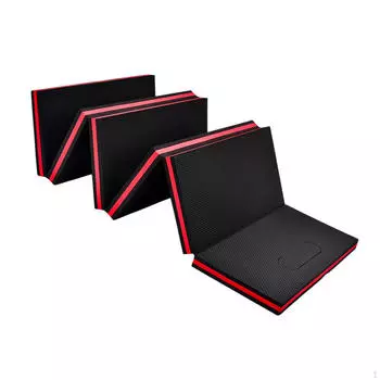 Складной коврик EVA для механиков с ручкой и впитывающим маслом упражнением красный