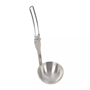 Складной ковш, ложка с прорезями, стальная ложка-дуршлаг для супа, кухонная посуда для приготовления пищи на открытом воздухе, путешествия Colander Spoon