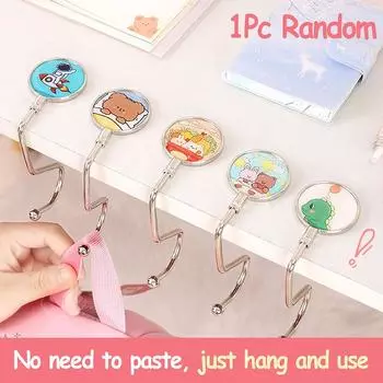 Складной крючок для стола для студента, органайзер для женской сумки, боковой крючок для офисного стола, складной крючок для сумки, вешалка для кошелька, держатели для сумочек