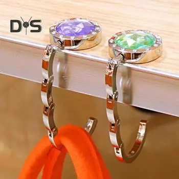 Складной крючок для сумки с магнитом, противоскользящий дизайн, универсальная совместимость, компактный портативный крючок для вешалки сумочки темно-красного