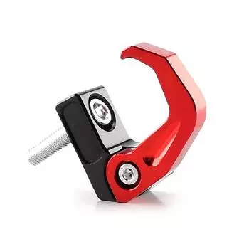 Складной крючок из алюминиевого сплава для руля, крючок, держатель шлема, хранение багажа, модифицированные аксессуары для мотоцикла красный