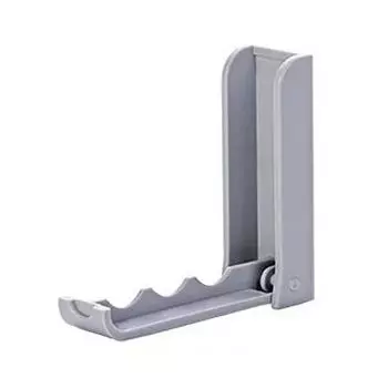 Складной крючок самоклеящийся пластиковый компактный настенный складной крючок для одежды головных уборов серый серый