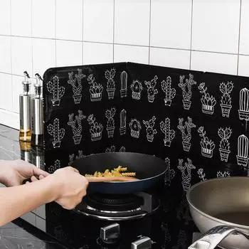 Складной кухонный щиток из масляной фольги, защитный экран для готовки, защитная доска для плиты, жаропрочный защитный экран для готовки