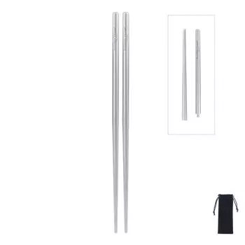 Складной квадратный полый гриль Boundless Voyage Titanium для барбекю Mountain Daily, изготовленный из специального чехла для палочек для еды, квадратные палочки для еды Ti1007T