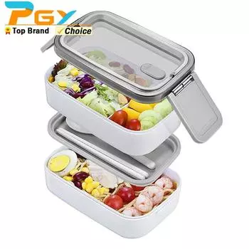 Складной ланч-бокс Bento с ручкой, японский набор ланч-боксов с ложкой и палочками для еды, контейнеры для хранения ланча для детей и взрослых