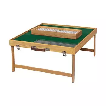 Складной маджонг Подходит для 144 плиток маджонга Ящик для хранения плиток маджонга Маджонг для рук без места для сборки Маленький и удобный для вечеринок