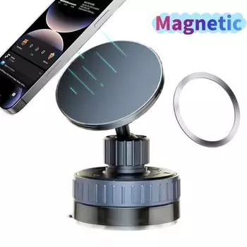 Складной магнитный автомобильный держатель для сотового телефона MagSafe 720°, регулируемый портативный адсорбционный кронштейн, магнитное автомобильное крепление для мобильного телефона для iPhone 16 15 14 Pro