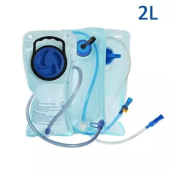 Складной мешок для воды 2 л, гидратационный пузырь, жилет для гидратации, рюкзак, герметичный спортивный пакет для верховой езды на открытом воздухе с питьевой трубкой