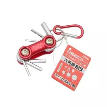 Складной мини-гаечный ключ Takagi M&M с шестигранным стержнем, миллиметровый MW-2