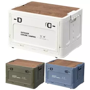 Складной многофункциональный ящик для хранения для кемпинга, большой вместительный органайзер для еды, сумка для хранения посуды для кемпинга на открытом воздухе Blue