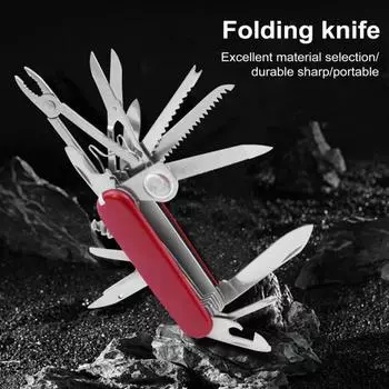 Складной многофункциональный резак 17 в 1 карманные плоскогубцы открывалка для бутылок из нержавеющей стали пила отвертки
