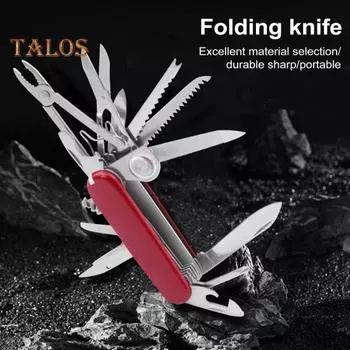 Складной многофункциональный резак 17 в 1 карманный универсальный плоскогубцы открывалка для бутылок из нержавеющей стали пила отвертки для кемпинга выживания охоты рыбалки походов красный