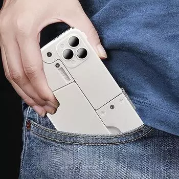 Складной мобильный телефон Мягкая пуля Пусковая установка метание снарядов Детская имитация игрушечного пистолета Модель A3