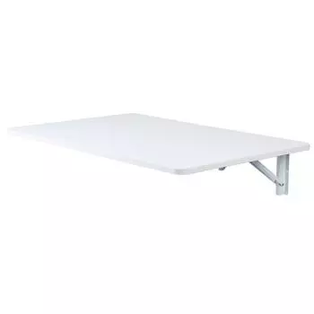 Складной настенный стол, настенный складной стол с прочным кронштейном, устойчивый и долговечный для кухни, прачечной, ресторана белый