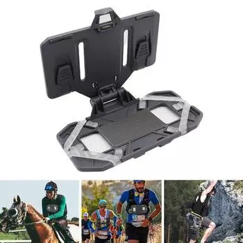 Складной охотничий жилет, держатель для телефона, держатель для мобильного телефона, универсальный нагрудный навигатор серый