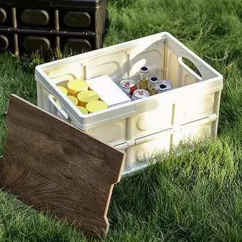 Складной органайзер для багажника автомобиля, ящики для хранения в багажнике, ящики для хранения в автомобиле, пластиковый многофункциональный багажник для хранения дома на открытом воздухе