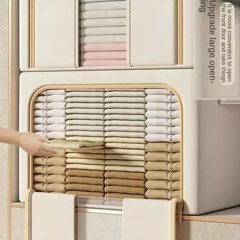 Складной органайзер для одежды из ткани Оксфорд, одеяло, гардероб, водонепроницаемый ящик для хранения одежды большой емкости 24L 40x30x20cm хаки