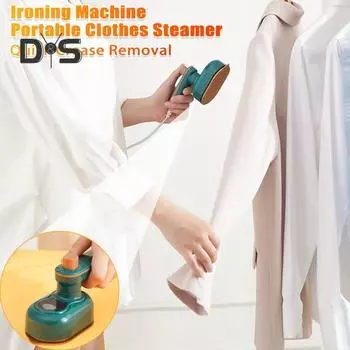 Складной отпариватель для одежды, мини-утюг для путешествий, постоянная температура нагрева, портативный ручной отпариватель со складной ручкой EU зелёный