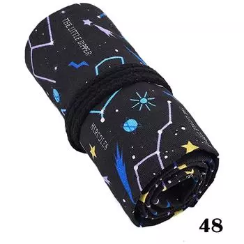 Складной пенал для карандашей, держатель для ручек, холщовая упаковка, сумки-органайзер, пенал, школьный пенал, чехол 20*10*5 cm