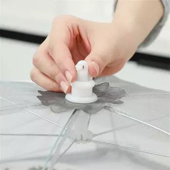 Складной пищевой колпак с завязкой, свободно садится, мелкая сетка, защитный чехол со значком скелета, прозрачный дышащий колпак для еды