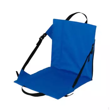 Складной пляжный стул с подставкой для спины, модная подушка для сиденья в виде стадиона синий