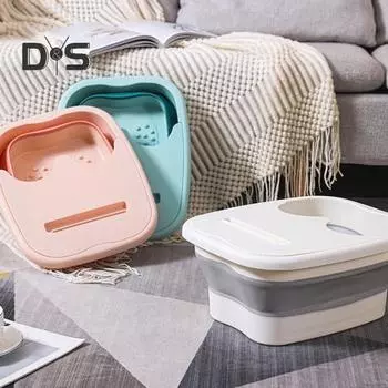 Складной поднос для ног для бассейна, складная ванна для ног, портативная ванна для ополаскивания ног, аксессуары для бассейна серый