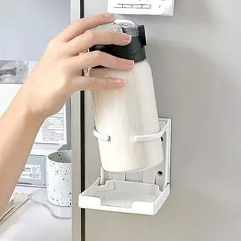 Складной подстаканник, прочный, без сверления, с защитой от проливания, банка для напитков, бутылка для воды, кружка для кофе, вешалка, стойка, аксессуары для домашнего офиса и стола Square белый