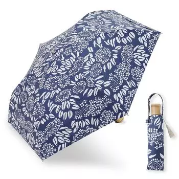 Складной японский зонтик Ogawa для защиты от солнечного и дождливого света, блокирующий ультрафиолетовое излучение, вода, Kawaba Inn Honpo, летний подарок 54375, женский зонтик, узор,