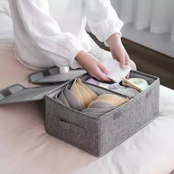 Складной ящик для хранения игрушек, большая вместимость, прочная конструкция, очень большой размер одежды S бежевый