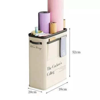 Складной ящик для хранения йоги, органайзер для коврика для йоги, тканевая корзина для хранения бежевый