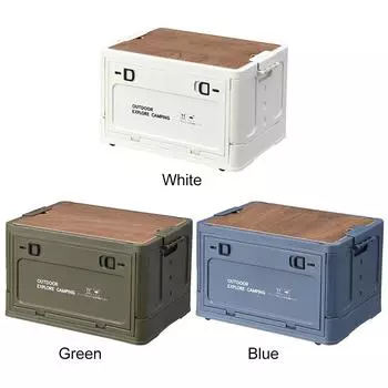 Складной ящик для хранения на открытом воздухе для кемпинга, автомобильный контейнер для хранения продуктов, сумка для хранения на открытом воздухе, контейнер для хранения посуды для кемпинга Blue