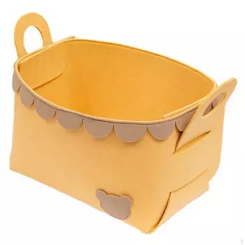 Складной ящик для хранения одежды, контейнер для белья, корзины для белья, жёлтый